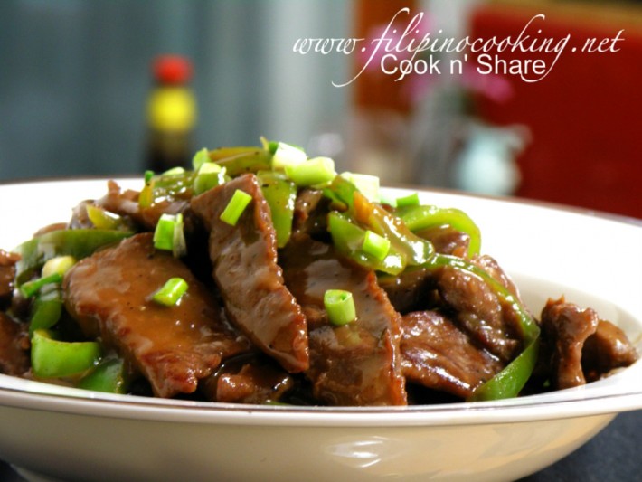 Beef in Oyster Sauce Cook n' Share World Cuisines