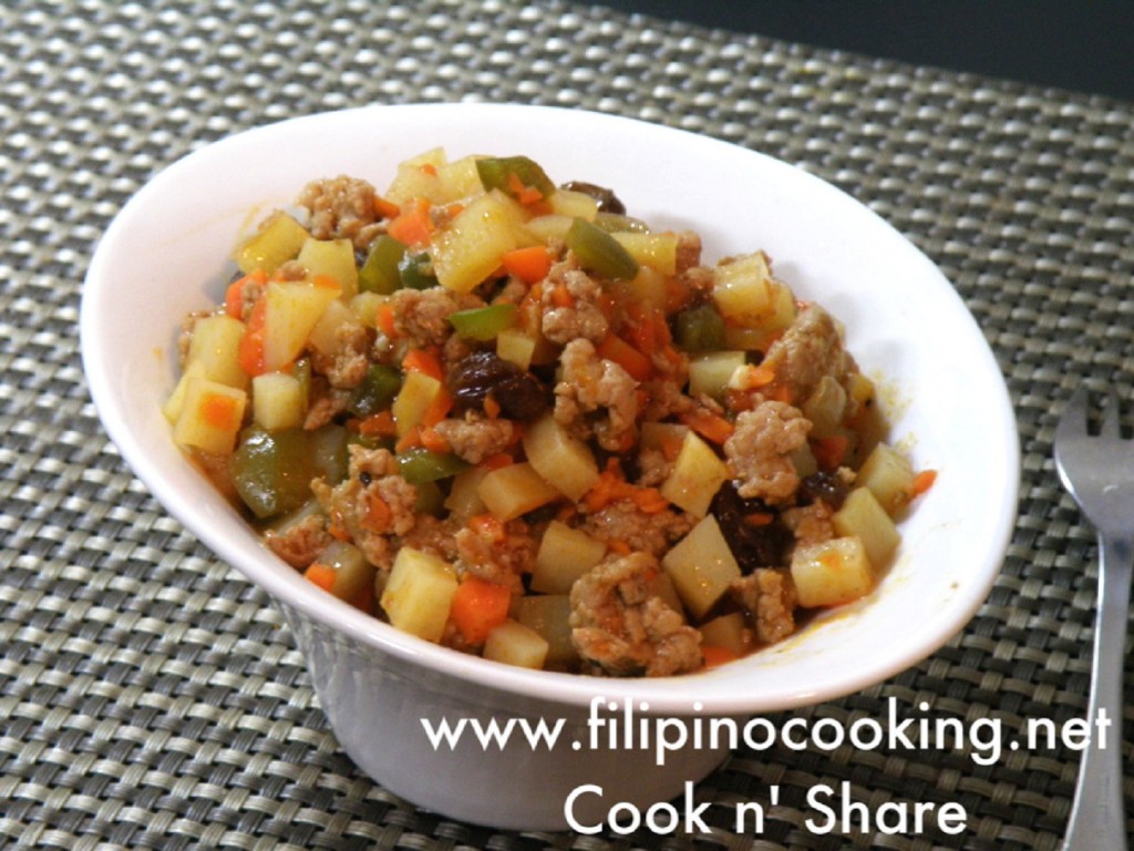 Pork Giniling (Ground pork stew) Cook n' Share World Cuisines