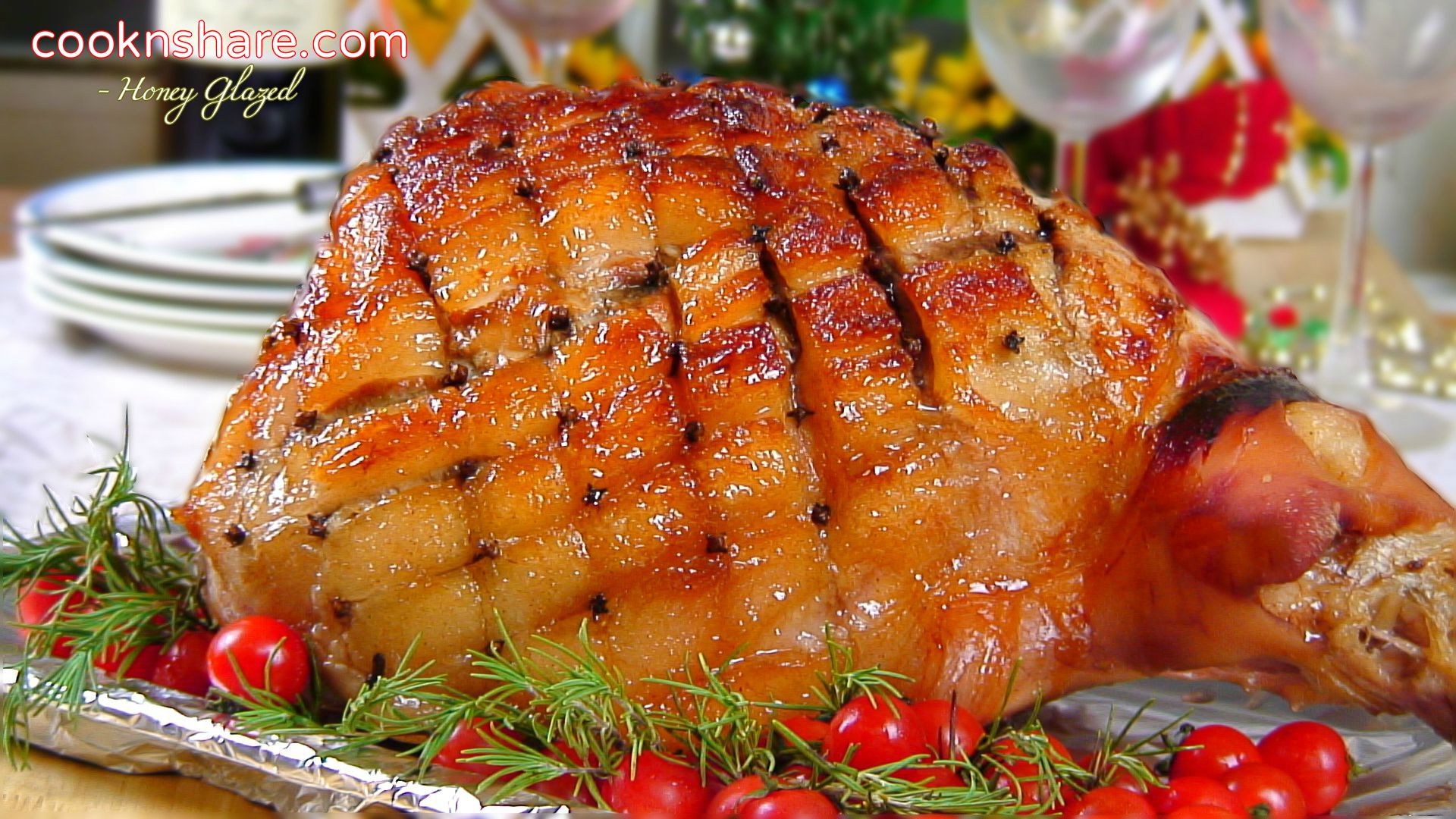 Honey Glazed Pork Roast Leg Cook N Share World Cuisines