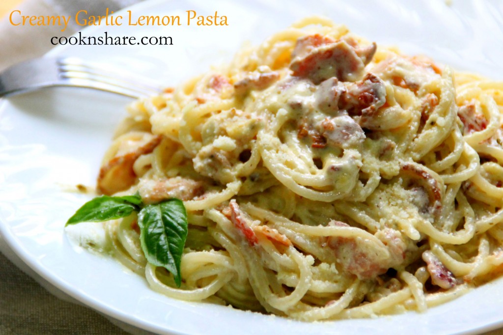 Creamy Garlic and Lemon Pasta Cook n' Share World Cuisines