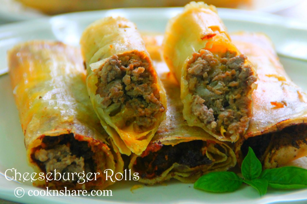 Cheeseburger Rolls Cook n' Share World Cuisines