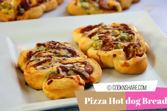 Hot Dog Pizza Bread Multiple Pig In A Blanket Cook N Share World Cuisines