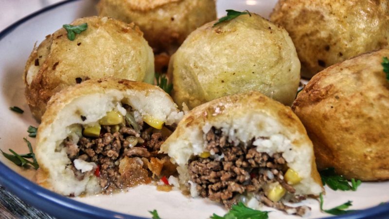 meatystuffed potato