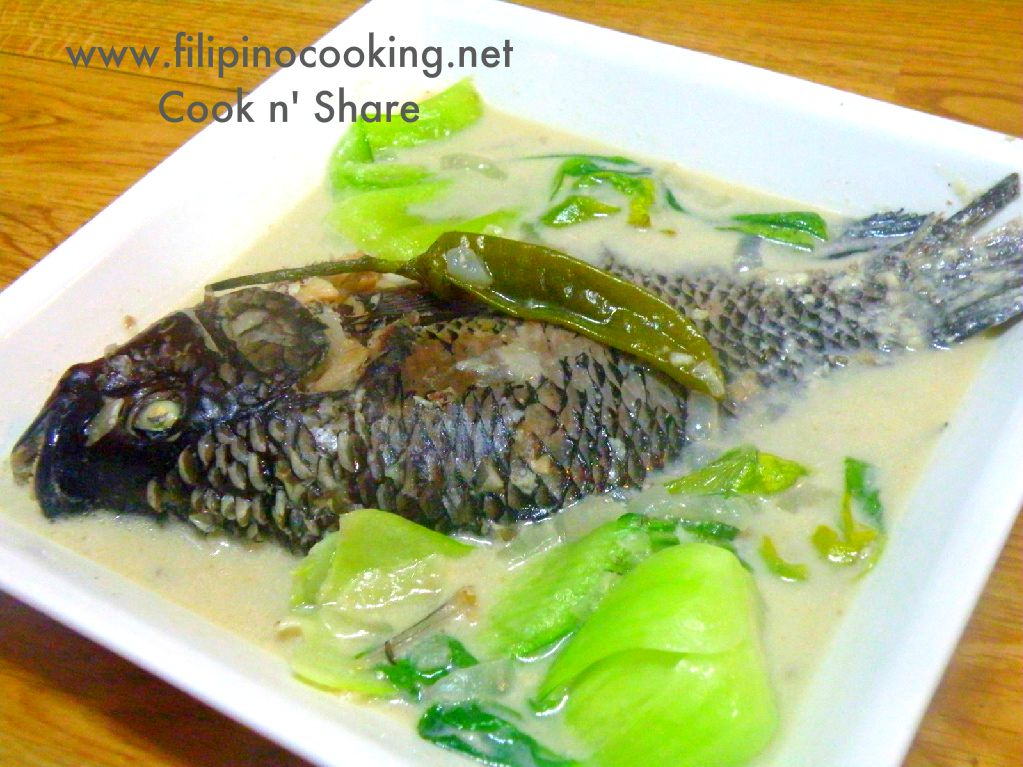 Ginataang Tilapia Fish In Coconut Milk Cook N Share