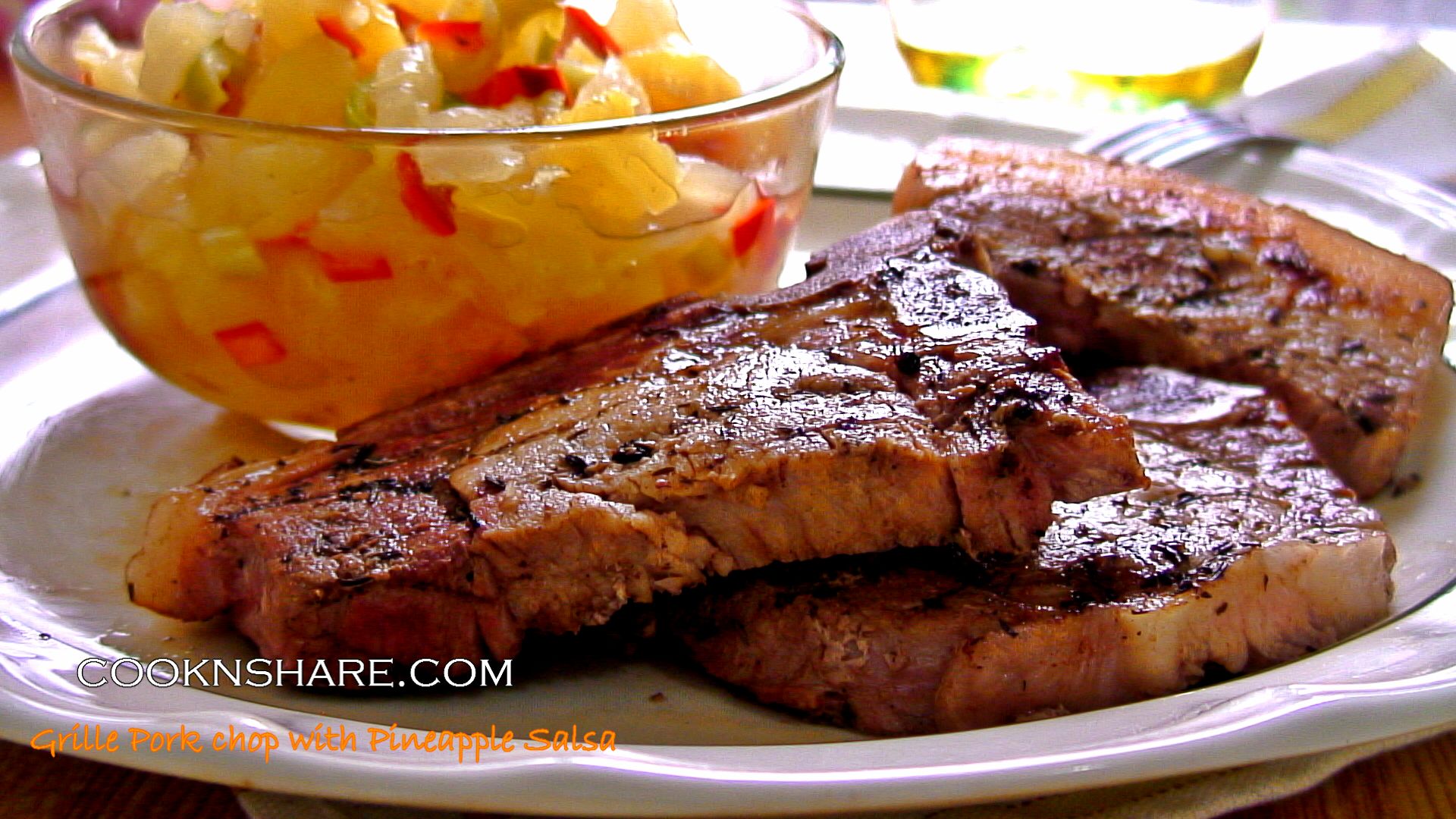 porkchops with pineapple salsa