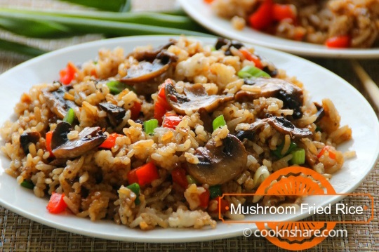 mushroom fried rice