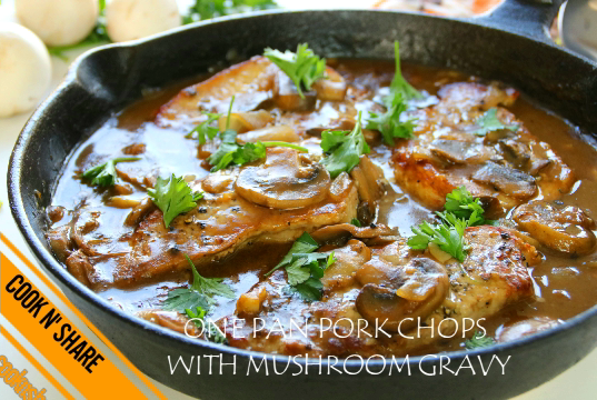 pork chops mushroom gravy