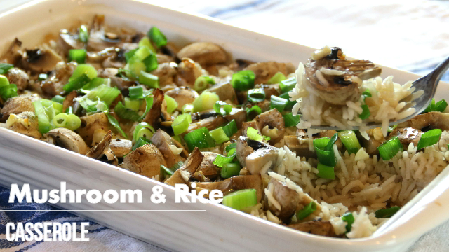 baked mushroom rice