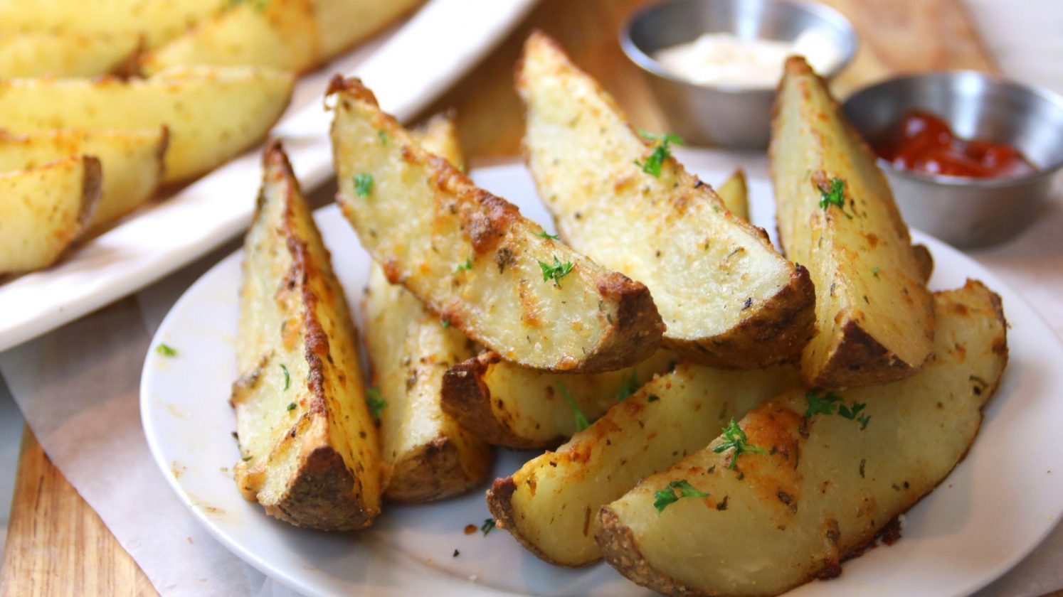 baked potato wedges