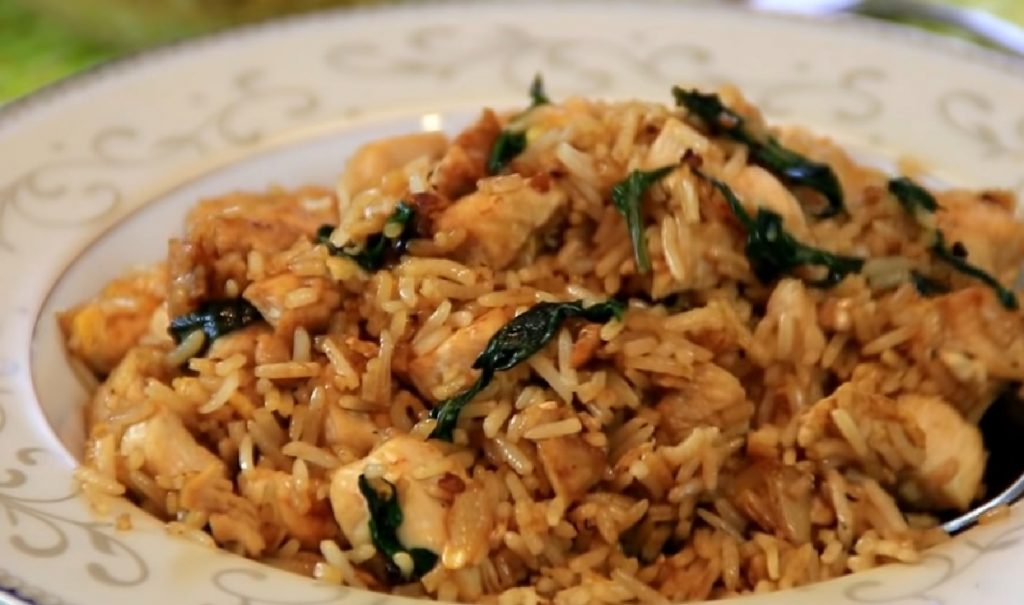 Basil Chicken Fried Rice - Cook n' Share