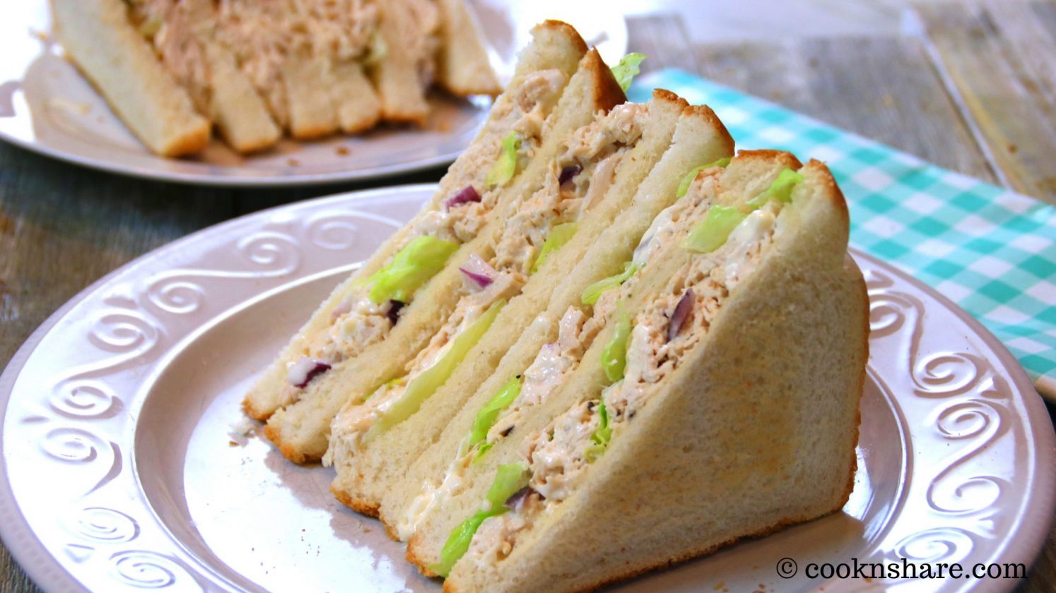 Chicken and Mayo Salad Sandwich – The Ultimate Bakery Sandwich – Cook n ...