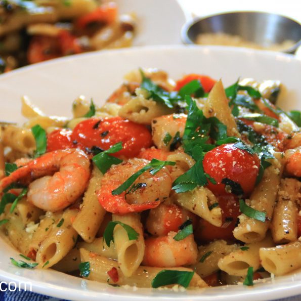 garlic shrimp pasta