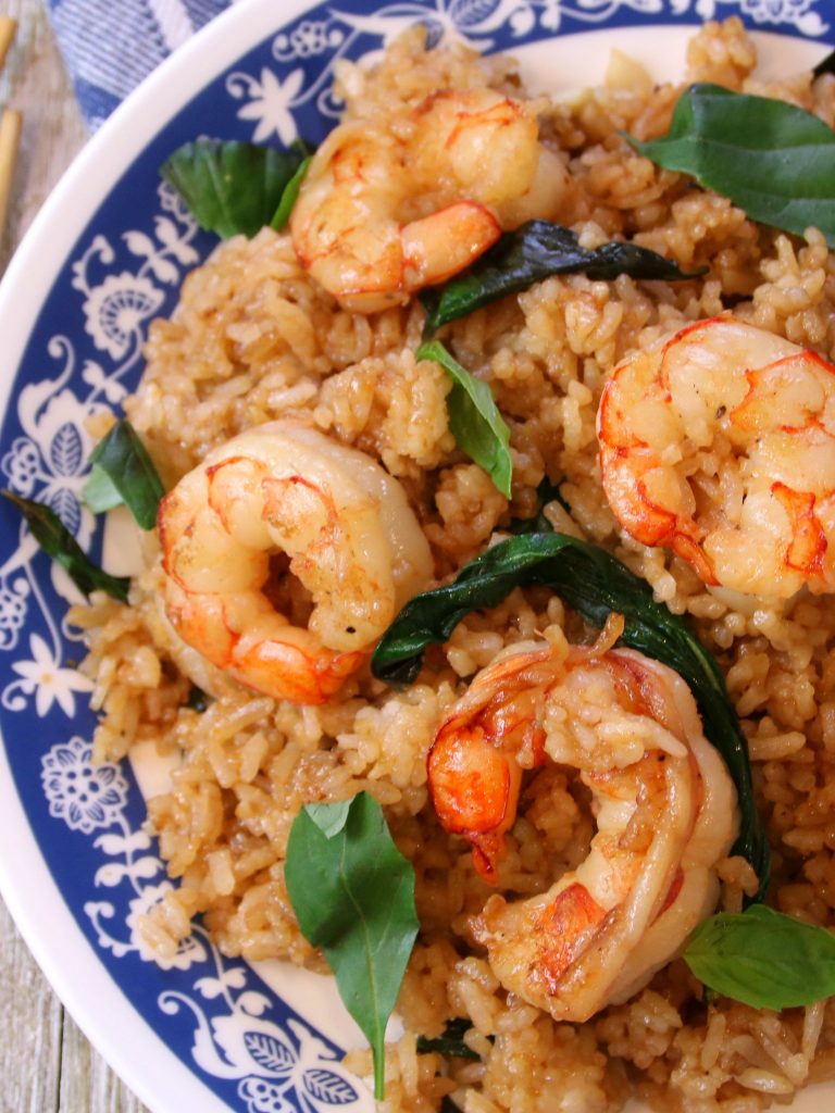 Shrimp and Basil Fried Rice