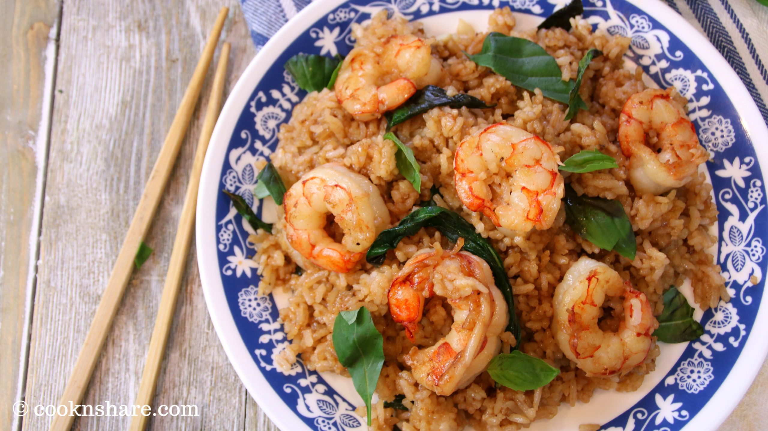 Shrimp and Basil Fried Rice