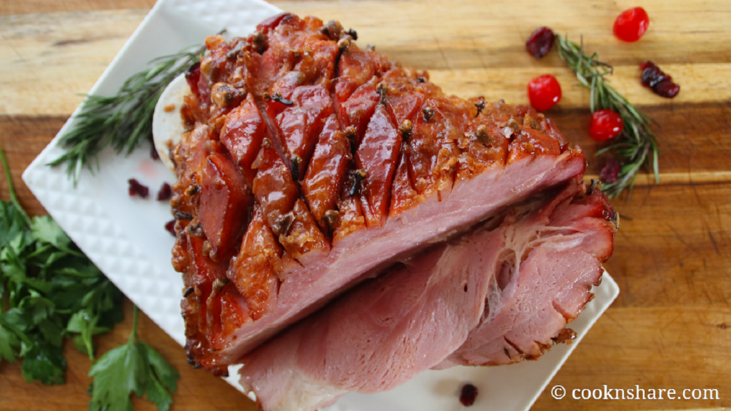 maple glazed ham