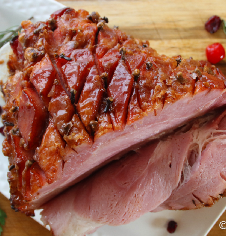 maple glazed ham