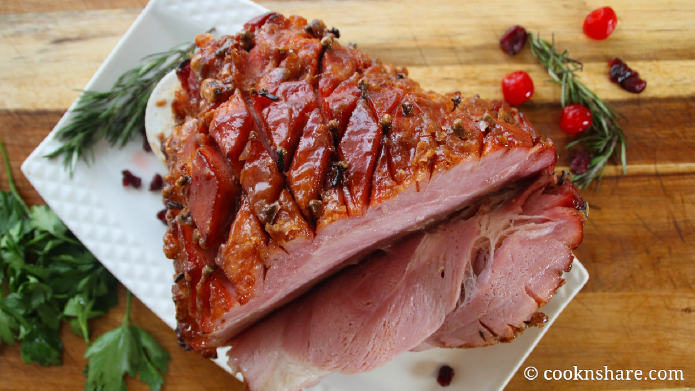 Maple-Glazed Holiday Ham recipe