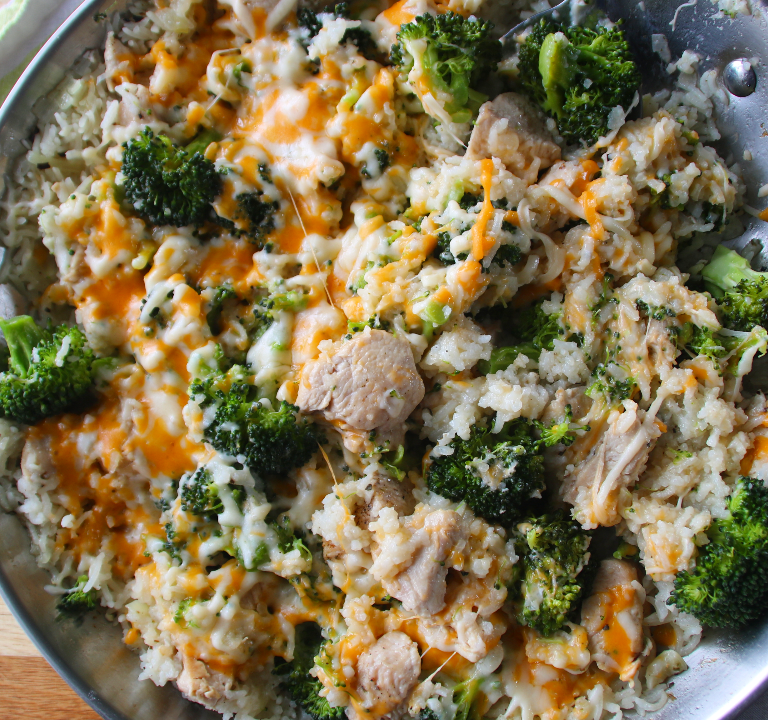 30-minute-cheesy-chicken-rice-and-broccoli-cook-n-share