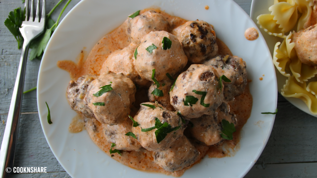 creamy meatballs