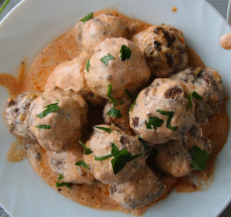 creamy meatballs