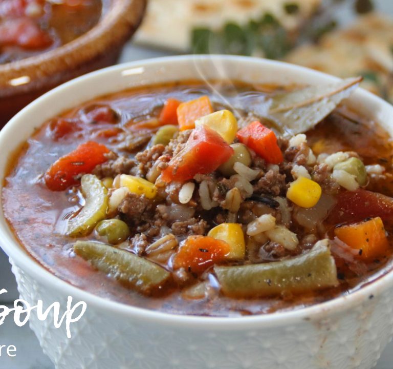 Hamburger Vegetable Soup - Mother Hubbard's Soup