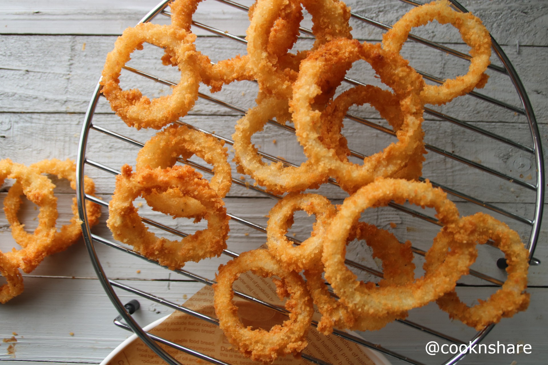 Onion rings recipe | Eggless batter onion rings - Raks Kitchen
