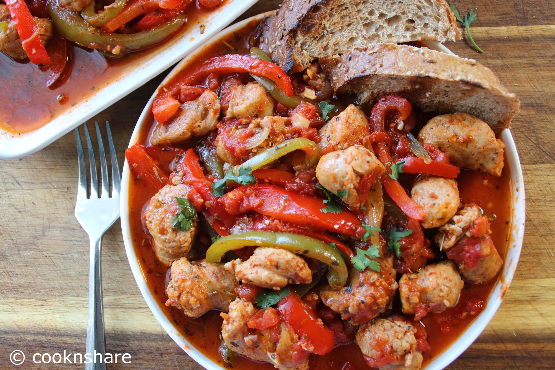 One-Skillet Sausage and Peppers Recipe