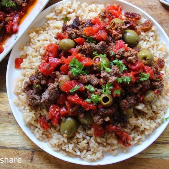 Easy Cuban Style Sauteed Ground Beef