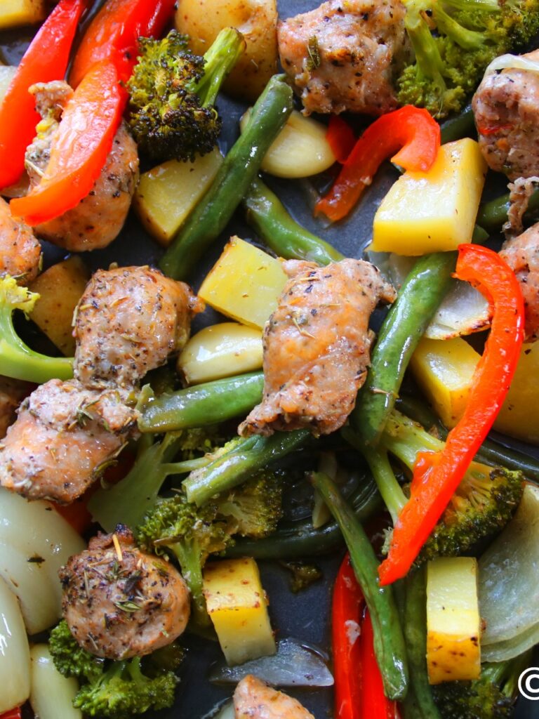 sheetpansausageandveggies