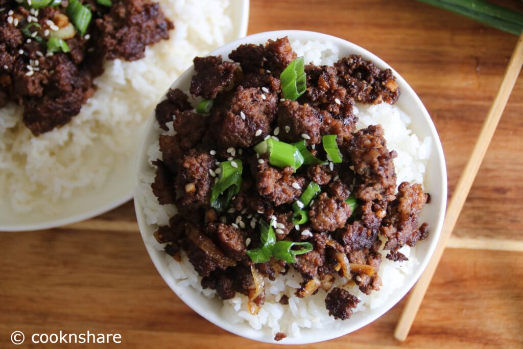 15minutecaramelizedgroundbeef