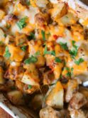 Cheesy Creamy Ranch Potato Sausage Bake