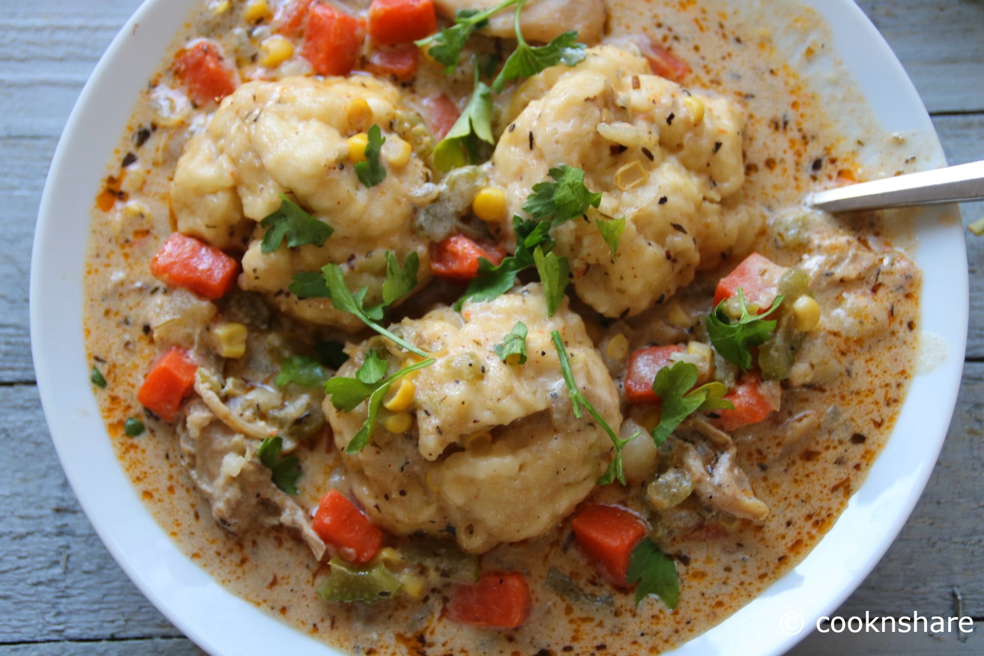 Rustic Barnyard Chicken Stew with Dumplings – Cook n' Share