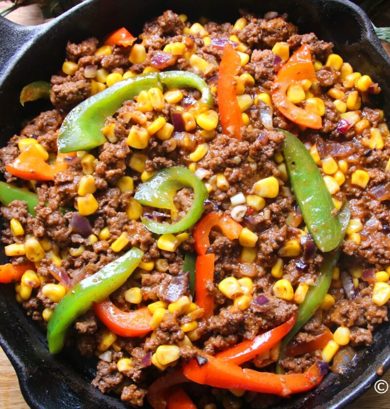 sweetsmokeygroundbeefskillet