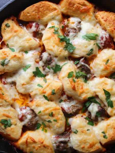 rusticmeatballgarlicbread