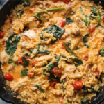 Lost in Tuscany – Rustic Chicken & Rice Skillet