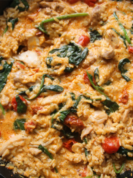 Lost in Tuscany – Rustic Chicken & Rice Skillet